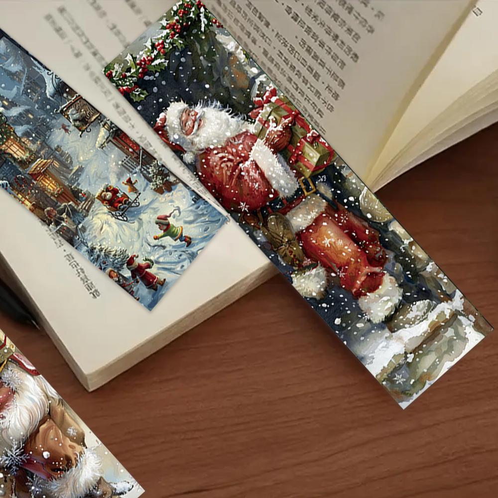 32 Stück, Retro Weihnachtslesezeichen, geeignet für die Schulanfangszeit, Weihnachten, Halloween, Lehrer, Leser und Geburtstage.