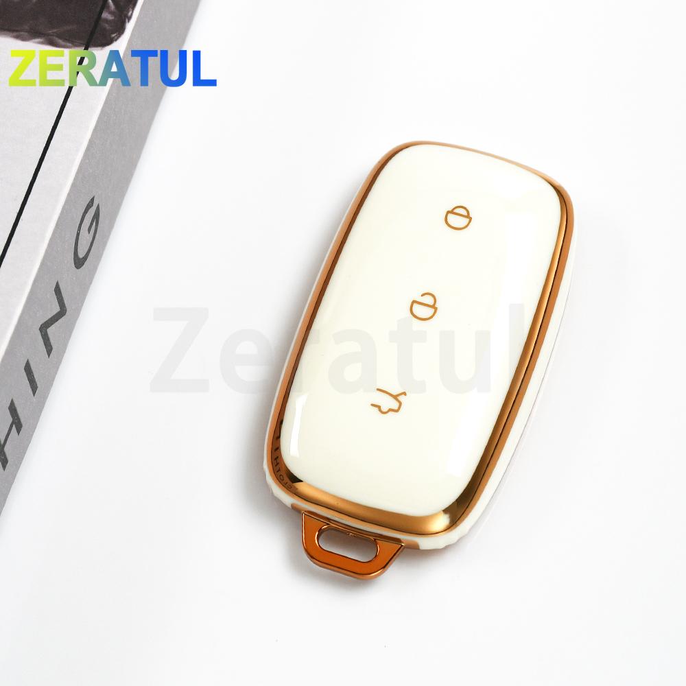 Yto Automobile Parts Unisex Fit For Geely Galaxy Ex5 E5 Emi No.1 Proton E.mas 7 5 E8 Starry 8 L6 Series L7 Series Auto Key Fob Housing Remote Smart Keyless Case Cover Key Ring
