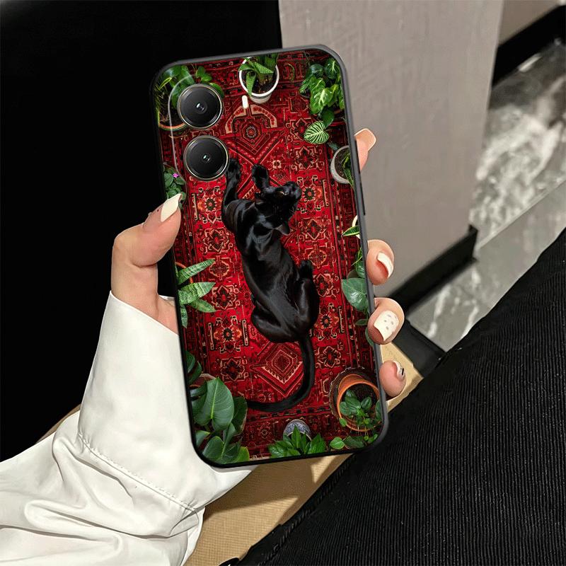 Black Panther Cool Animal Soft Phone Case for Xiaomi Poco X5 X6 X7 X8 Pro Max X3 F7 F8 Ultra M8 M7 M6 M5 Redmi 15 15C 14C 13C 12