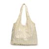Mesh Flower Shoulder Bag Cherry Blossom Three-dimensional Hook Lace Literary and Sweet Summer Vest Bag