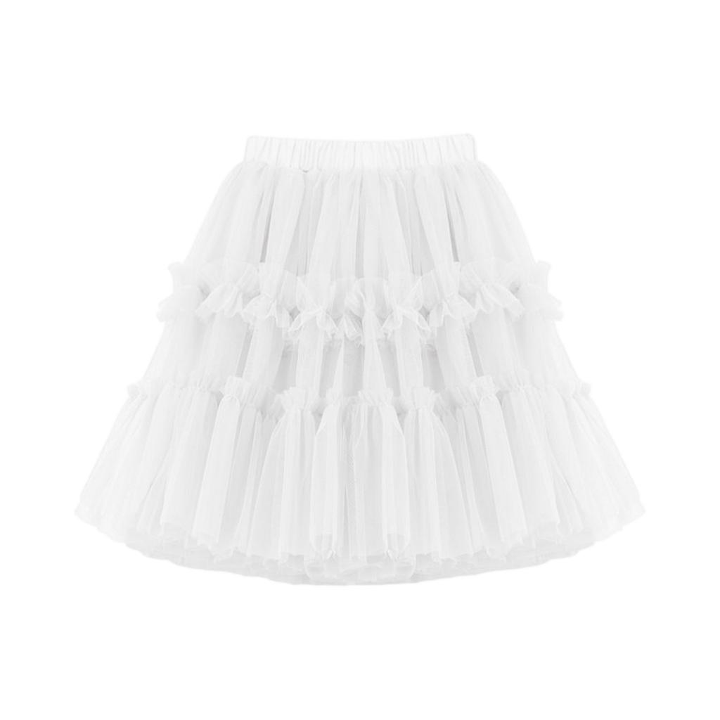 Summer Kids And Girl's Mesh Half Body Skirt