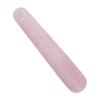 1pc Natural Quartz Crystal Face Massage Wand Stone Smooth Stick Massaging Tool Pink 100mm