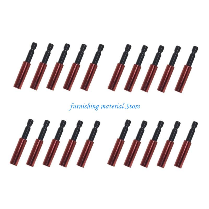 

Y5GD 10/20Pcs 60mm Screwdriver Extension Bit Tip Holder 1/4inch Shanks Drill Bit Adapter Sleeve Tool for Nut