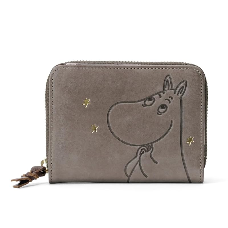 

[Moomin] [official] Moomin bifold wallet 2 cages wallet genuine leather leather cowhide STANDARD standard No.82012