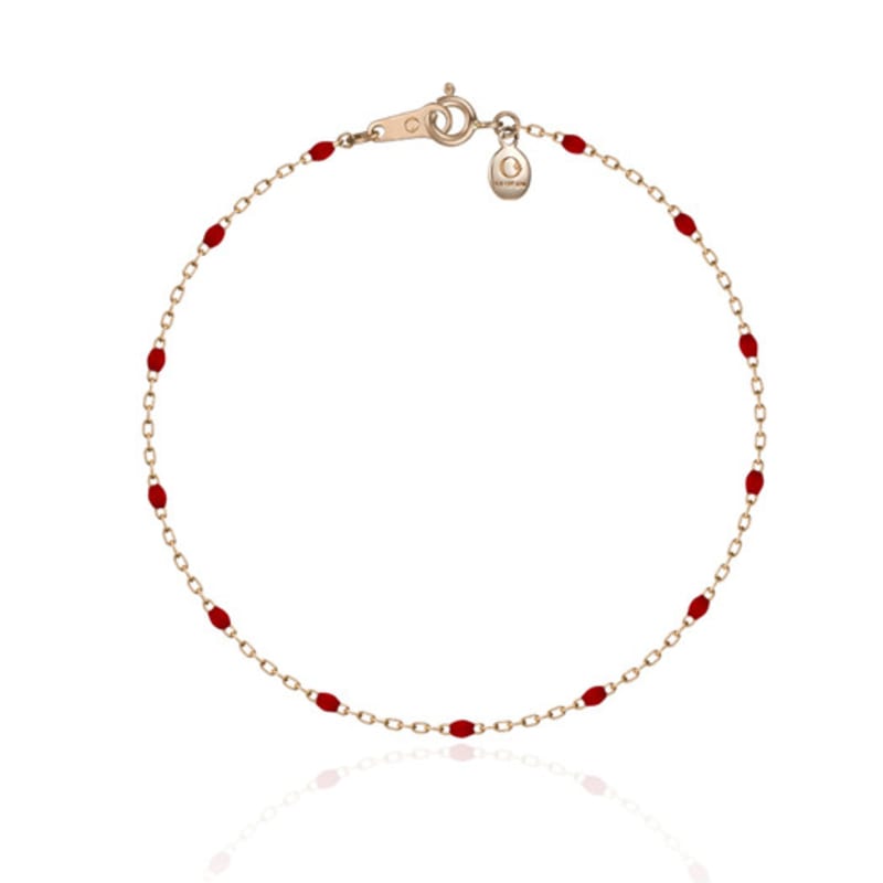 STAYGEM Pom Pom Chain Bracelet_Red