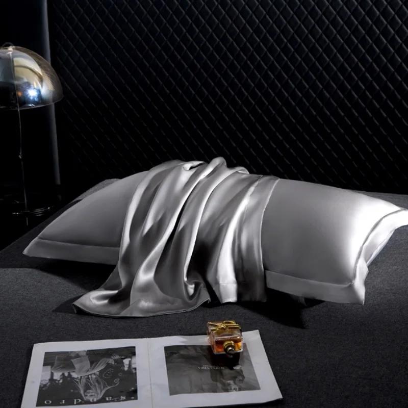 100% Maulbeerseide Luxus Natürliche Schwere Reine Seide Kissenbezug Sommer Kühle Seide Kühlendes Kissenhandtuch Kissenbezug Einzel Doppel