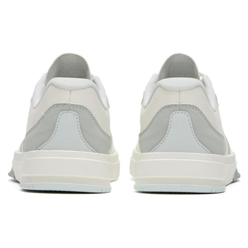 Anta Life Collection Anti-Slip Wear-Resistant Low-Top Skateboard Shoes Women's White Gray Sneakers 922328011-2