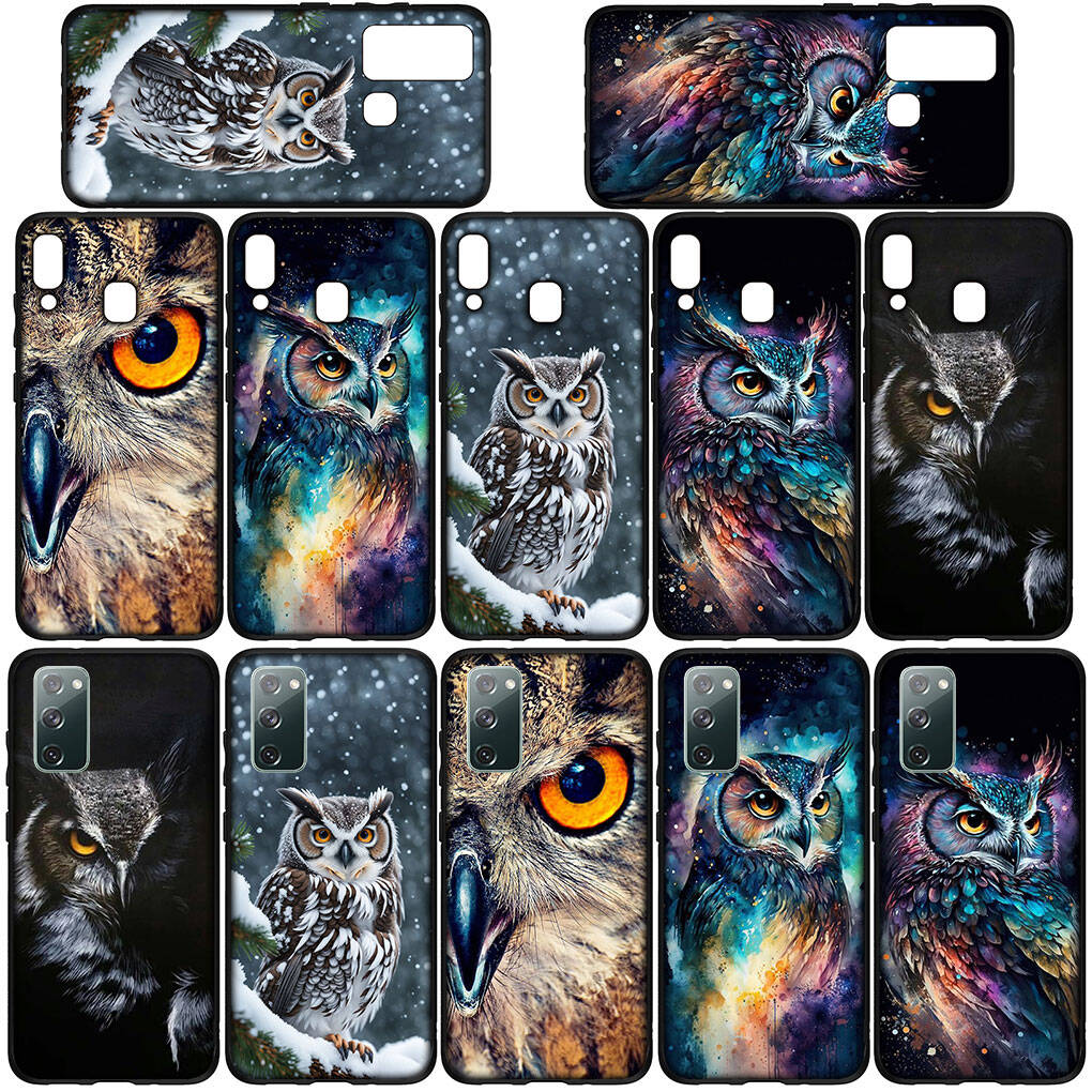 Phone Case for iPhone 17 16 15 Xiaomi Poco F8 F7 X7 X6 X5 M8 C85 C75 C71 Redmi Note 14 13 12 11 Pro Max A3 A4 14C 13C 15C 12C Owl Cartoon Cover