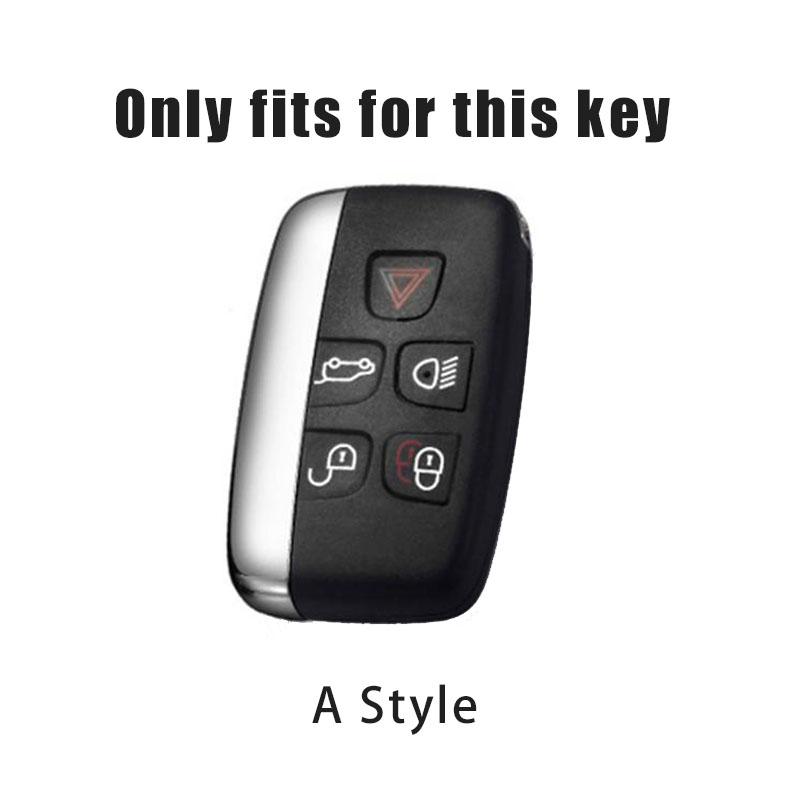 Zinc Alloy Leather Car Key Case Cover Keyless Protection Shell For Land Rover A9 Range Rover Sport Evoque Freelander Discovery