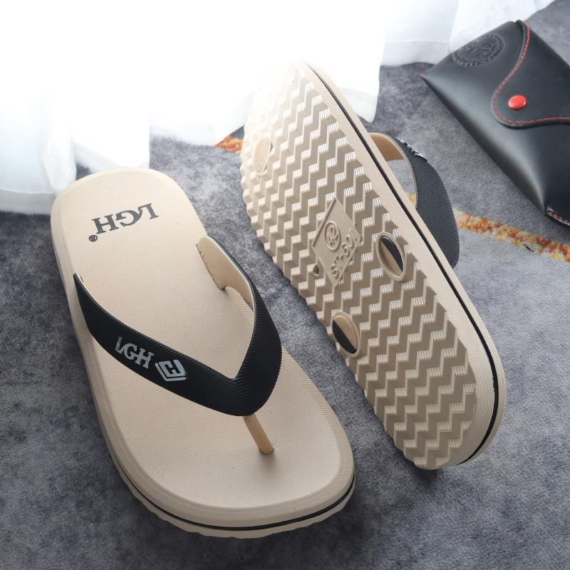 

Летние новые мужские шлепанцы повседневные освежающие пляжные тапочки 44