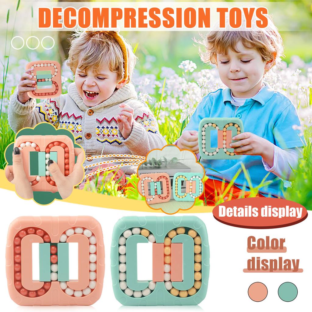 Rotating  Beans Fingertip Toy Stress Relief Toys for Kids and Adult Stress