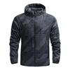 Men Jacket High Quality Fashion Camouflage Stripe Autumn Running SportWear Jackets Thin Hooded Windbreaker Outdoor Jackets Coats
