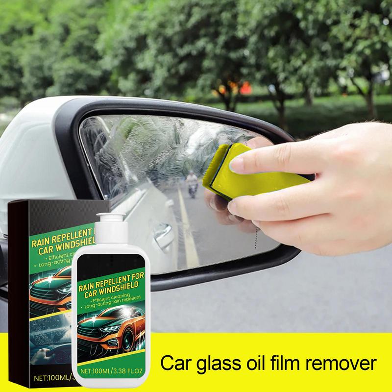 Windshield Cleaner Spray 100ml Car Oil Film Cleaner Spray Multifunctional Safe Auto Glass Cleaner For Glass Windows SUV
