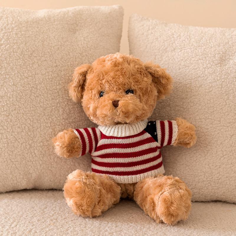 Plush Toy Teddy Bear Doll Sweater Bear Doll Birthday Gift Plush Doll Stall