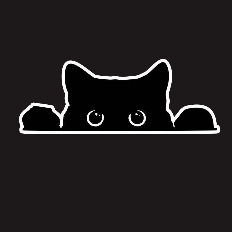 Creative Cross-border Cartoon Cat Sticker for Cars, Computers, Glass & Motorcycles