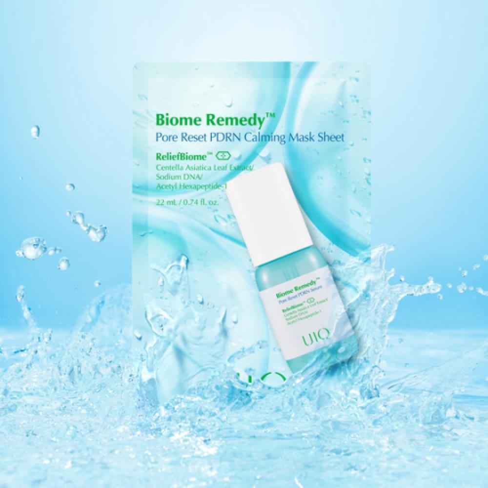 Uiq Biome Remedy Pore Reset Pdrn Calming Mask Sheet 5 Sheets NONE