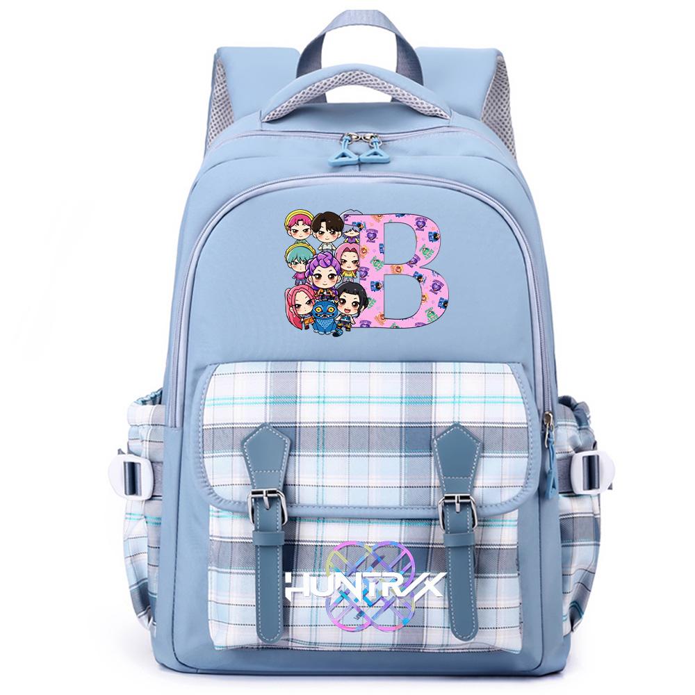 26 English Letter K-Pop Printed Large Capacity Backpack for Teenger Student Girl Boy Schoolbag Bookbag Women Waterproof Travel Bag Kid Gift Mochila