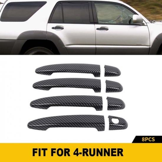 Carbon fiber Exterior 4 Door Handle Cover For 2005-2015 Tacoma/2003-2009 4Runner