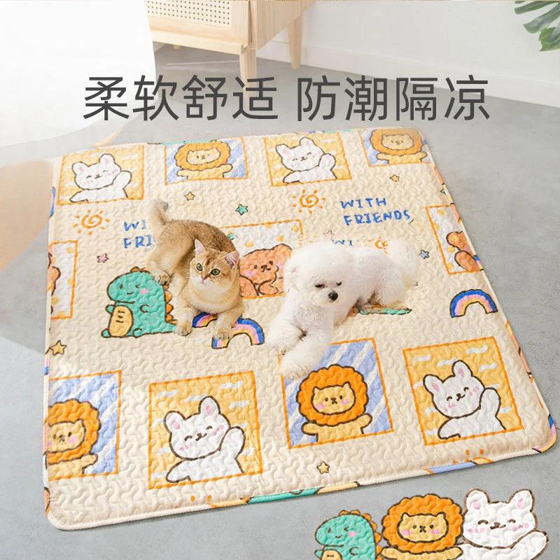 

Pet Floor Mat Sleeping Pad for Dogs Spring and Summer Cool Pad for Dogs 50 50CM