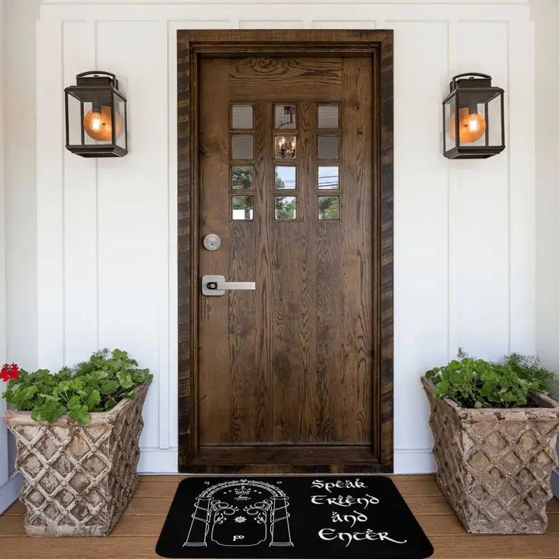 Parlez un ami et entrez paillasson antidérapant salle de bain cuisine tapis jardin Garage porte sol entrée tapis
