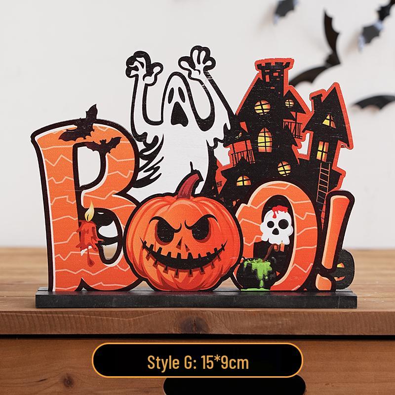 Halloween Cartoon Pumpkin Desktop Ornaments: Creative Decorations for Festive Scenes and Photo Props