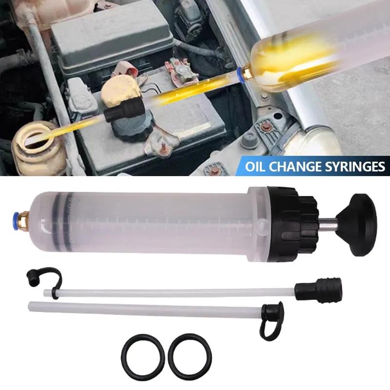 Extractor de Lichid Ulei Auto 200/500ml Seringă Manuală pentru Schimb Ulei Auto cu Furtun Pompa Manuală de Aspirație și Umplere Combustibil Evacuator Ulei