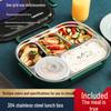 LISM 304 Stainless Steel Insulated Divided Lunch Box