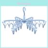 Stylish Plastic Pants Hanger With 24 Clips For Closet Organization And Space Saving