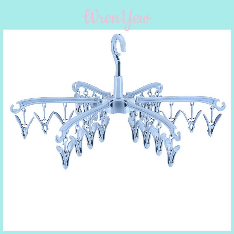 Stylish Plastic Pants Hanger With 24 Clips For Closet Organization And Space Saving
