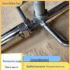 3-in-1 Stainless Steel Fishing Rod Holder with Bait Tray & Ground Stake
