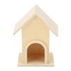 5 Stück Holz Vogelhaus Unbemalte Oberfläche Vogelkäfig Basteln Einzigartiges Gartendekoration Kleine Vögel