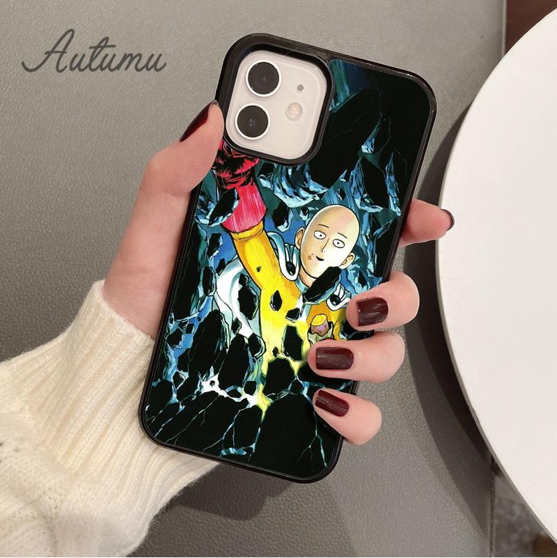 ONE PUNCH MAN Phone Case for iPhone 11 12 13 14 Pro Max mini X XR XS SE 2020 5 6S 7 8 Plus Samsung Galaxy S21 S22 Cover shell