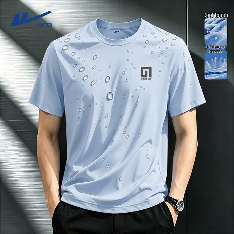 Warrior Men's Quick-Dry Ice Silk Cooling Sports T-Shirt