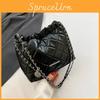Chic And Spacious Diamond Stitch Thread Texture Commuter Shoulder Bag For Women 2023 Summer Korean Version Bucket Bag