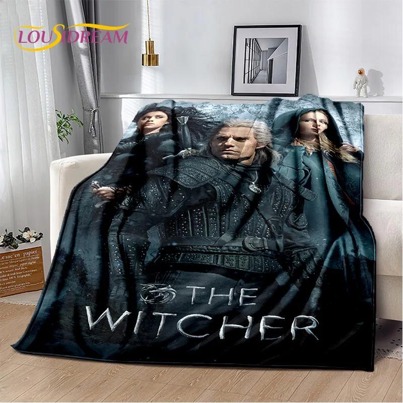 3D The W-Witcher Game Cartoon Soft Flannel Blanket for Beds Bedroom Sofa Picnic,Throw Blanket for Cover Outdoor Leisure Nap Gift