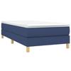 3144157 vidaXL Lit à sommier tapissier avec matelas Bleu 100x200 cm Tissu