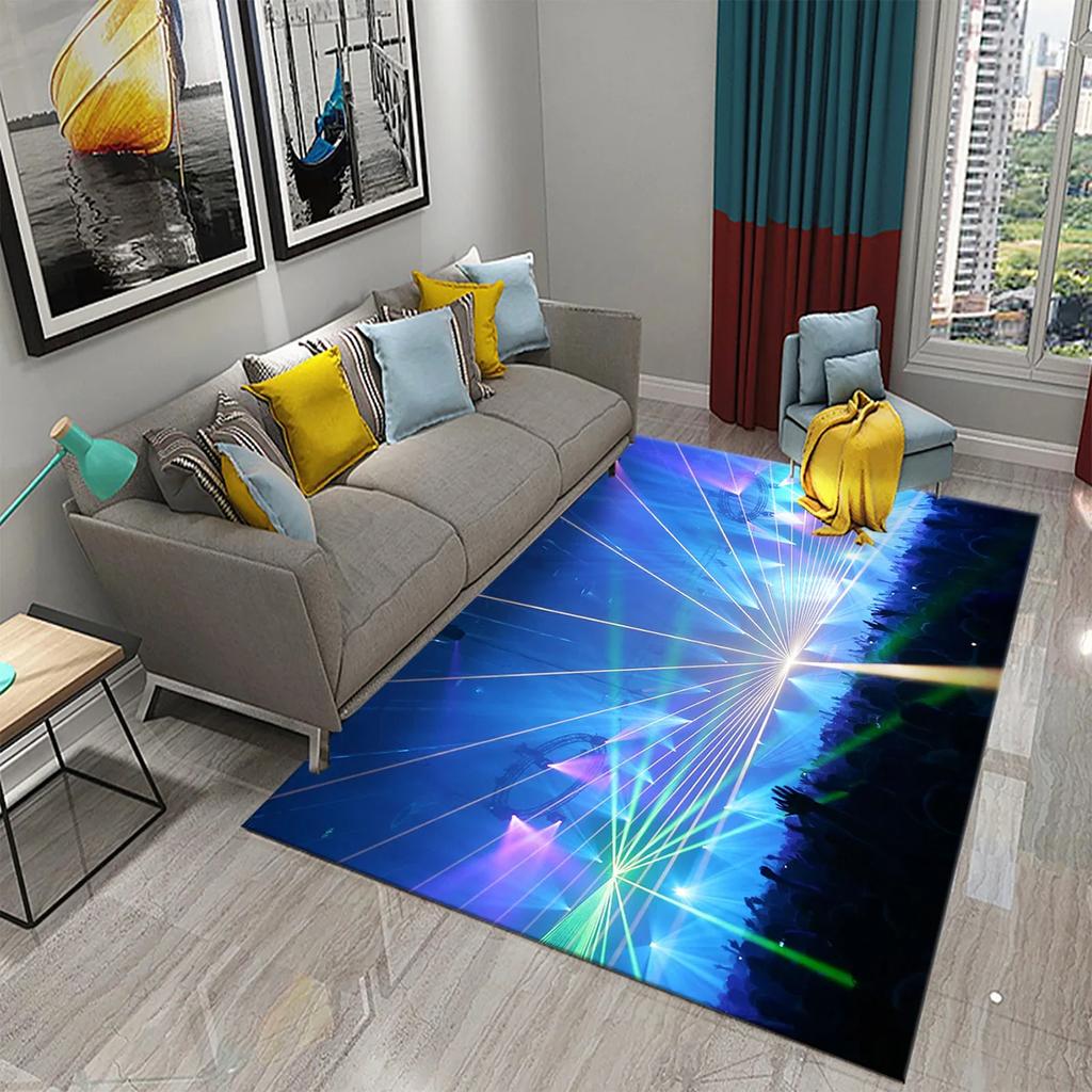 3D Music Note Guitar Instrument Carpet for Living Room Bedroom Large Carpet Bathroom Door Entrance Non-Slip Area Rugs Home Decor