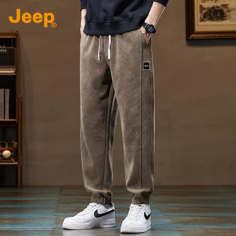 

JEEP Men s Corduroy Fleece Joggers M
