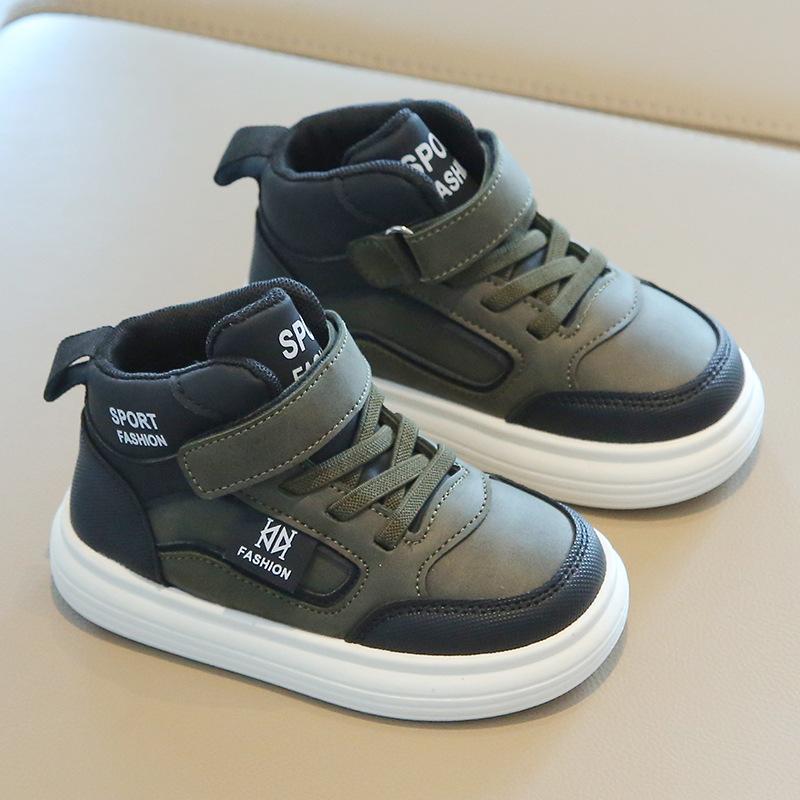 Children's Sports Shoes 2025 Spring and Autumn New Boys' Casual Shoes High-top Girls' Board Shoes Lightweight Soft-soled Baby Shoes List
