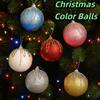 3 pcs/set Glitter Christmas Color Balls Hanging Decorations Xmas Tree Ornaments  Party Decor