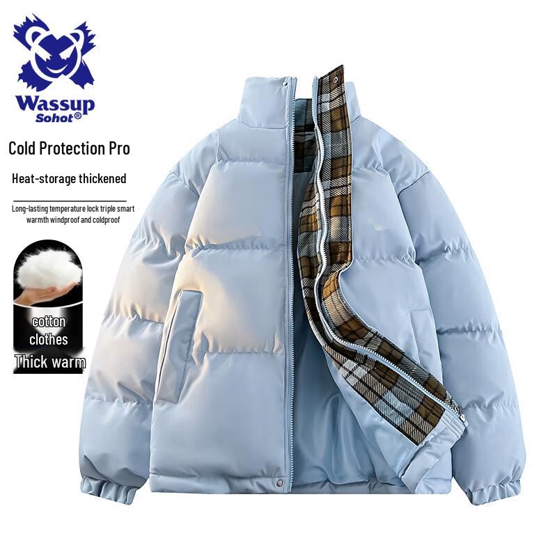

Wassup Sohot Men s Stand Collar Padded Jacket L