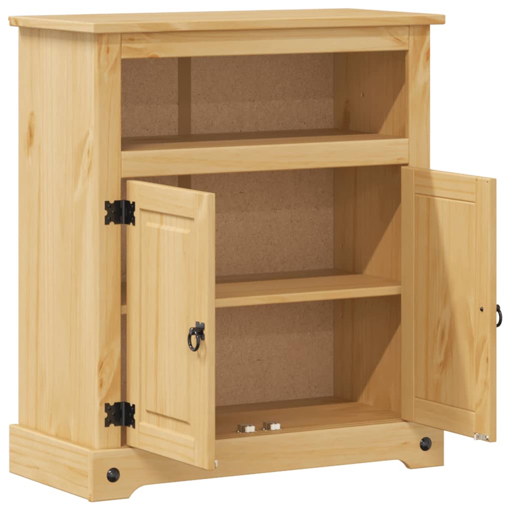 Vidaxl Szafka Łazienkowa Corona, 70X33X80 Cm, Lite Drewno Sosnowe