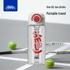 HAERS 600ml Double-Drink Pop-Up Plastic Sports Water Bottle
