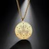 Tetragrammaton Amulet Pendant Necklace Enochian Angel Magic Amulet Alpha Otheos Eheyeh  AGLA Amulet Talisman Necklace Accessories