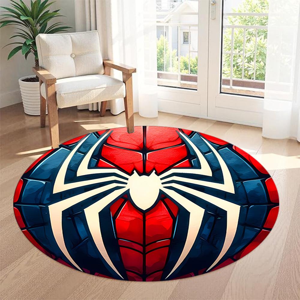 Spider Round Area Rug Design for Bedrooms Dining Room Decorate room Dormitory Anti-slip Round Rug Office home decor