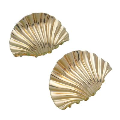 Elegante Muschel-Haarklammer in Goldfarbe, Haarstyling-Klammer für Damen, Beliebte Krabbenklemme, Haarschmuck für das Büro