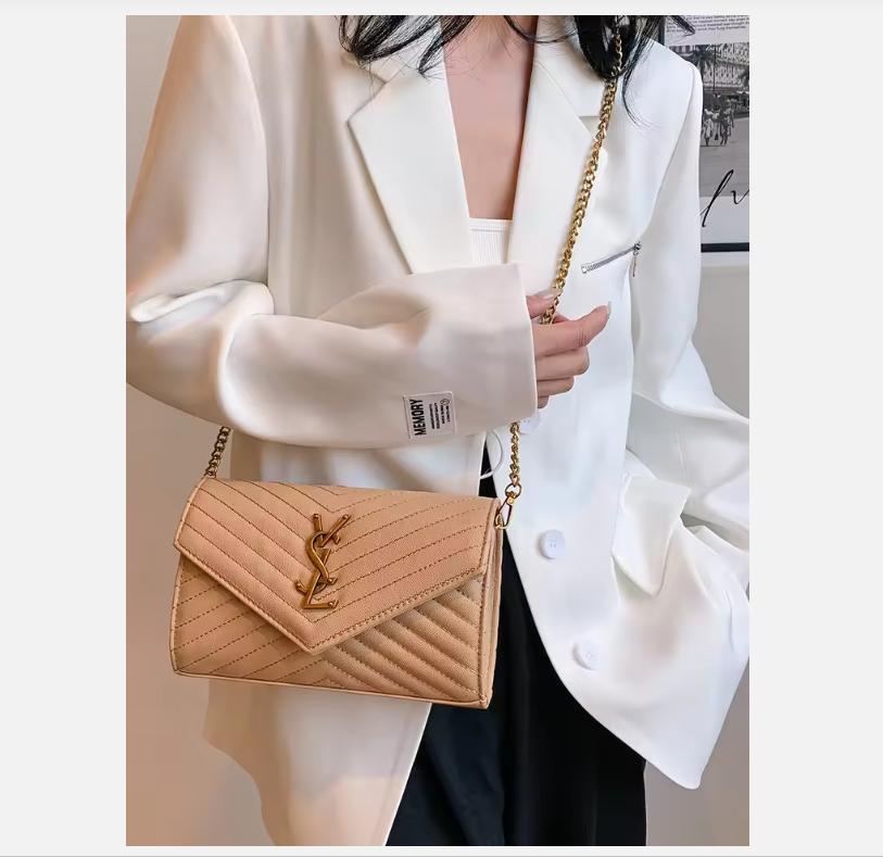 New Envelope Bag Women's Chain Crossbody Bag Commuter Mobile Phone Bag Niche Fashion Texture Bag Shoulder Bag For Women