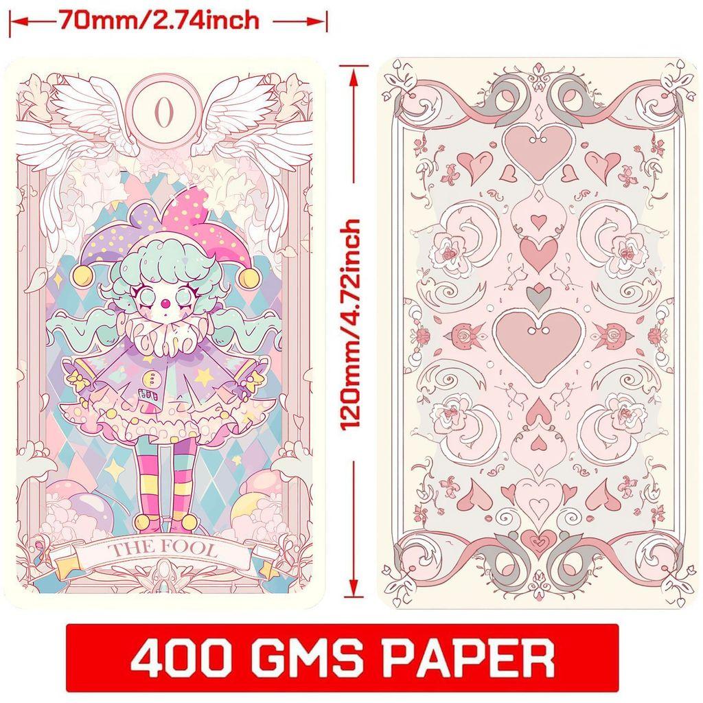 Pink Tarot Card Deck With 78 Cards For Divination And Gift For Beginners