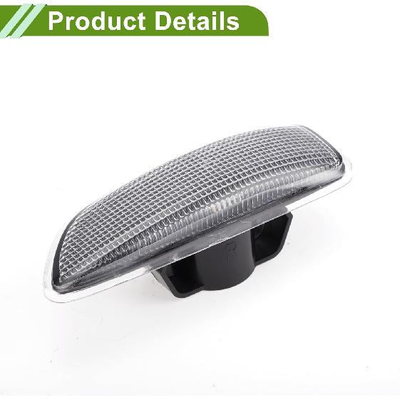 No.30722642 Side Marker Light Cover for VOLVO S60 2001-2009 Waterproof White Blinker Corner Parking Light Turn Signal Light Lens Plastic 1 Pcs
