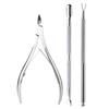 Nail Scissors Set Polishing Strip Nail File Stainless Steel Dead Skin Scissor Exfoliating Tools Set